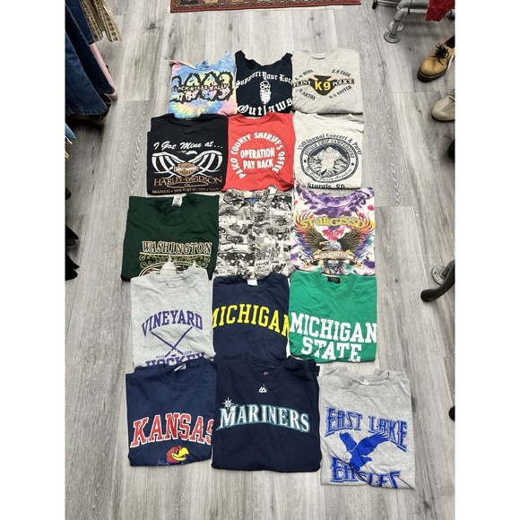 Mix Nouveau Other - Lot Of 15 T-Shirt's - Vintage T-Shirt Bundle - Wholesale Tee Lot 90s Y2K Shirts